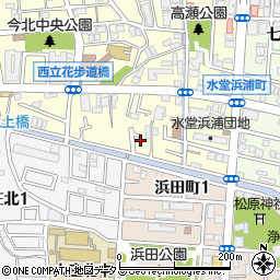 兵庫県尼崎市西立花町3丁目8周辺の地図