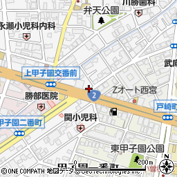 ＧＳパーク上甲子園駐車場周辺の地図
