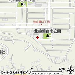 兵庫県神戸市北区惣山町4丁目20周辺の地図