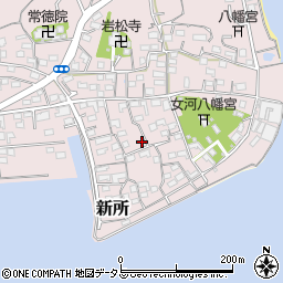 静岡県湖西市新所161-1周辺の地図