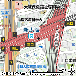 ユニクロＪＲ新大阪店周辺の地図