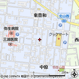 愛知県豊橋市弥生町東豊和117周辺の地図