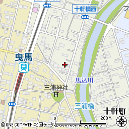 静岡県浜松市中央区十軒町96周辺の地図