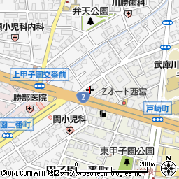 甲子園Ｇ・Ｈ周辺の地図