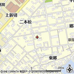 愛知県豊橋市草間町二本松76周辺の地図