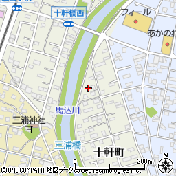 静岡県浜松市中央区十軒町568周辺の地図