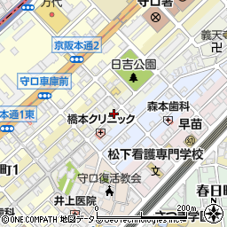 大阪府守口市金下町周辺の地図