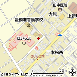 愛知県薬剤師会　豊橋支社周辺の地図