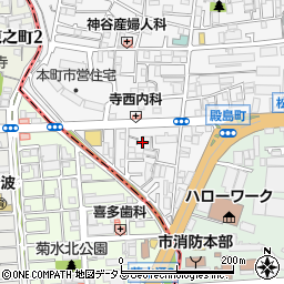 大阪府門真市本町41周辺の地図