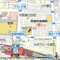 モスバーガーJR尼崎店周辺の地図