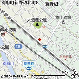 セブンイレブン加古川別府新野辺北町店周辺の地図