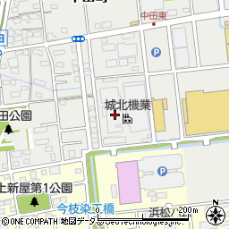 城北機業株式会社　中田工場周辺の地図