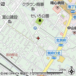 兵庫県加古川市別府町別府940-7周辺の地図