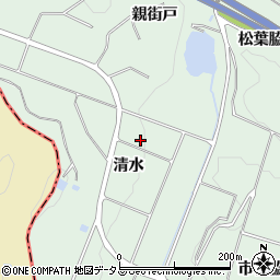 愛知県知多郡美浜町豊丘清水周辺の地図