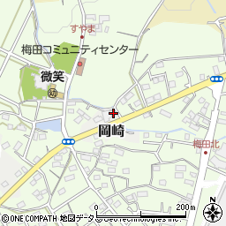 静岡県湖西市岡崎2400-1周辺の地図
