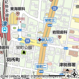 三重中小企業育成協会周辺の地図