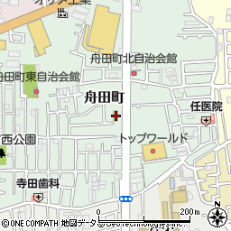 ファミリーマート門真舟田町店周辺の地図