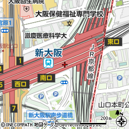 株式会社ジェイアール東海ツアーズ新大阪支店　法人営業課周辺の地図