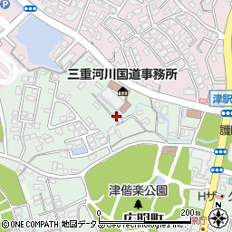 三重県津市広明町周辺の地図