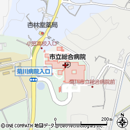 菊川市立総合病院周辺の地図