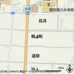 京都府木津川市相楽鶴ノ町周辺の地図