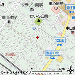 兵庫県加古川市別府町別府940-8周辺の地図