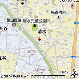 京都府木津川市木津清水129周辺の地図