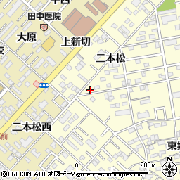 愛知県豊橋市草間町二本松61周辺の地図