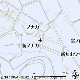 愛知県豊橋市雲谷町新ノナカ周辺の地図