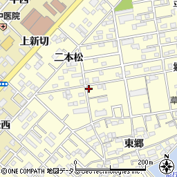 愛知県豊橋市草間町二本松75-1周辺の地図