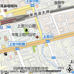 兵庫県芦屋市上宮川町9周辺の地図