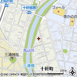 静岡県浜松市中央区十軒町571周辺の地図