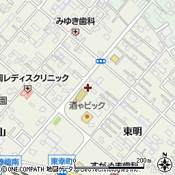 愛知県豊橋市東幸町東明130周辺の地図