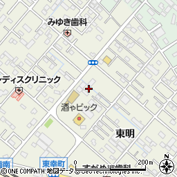 愛知県豊橋市東幸町東明131周辺の地図