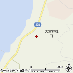 東京都大島町野増大宮周辺の地図