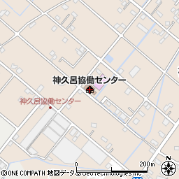 浜松市神久呂協働センター周辺の地図