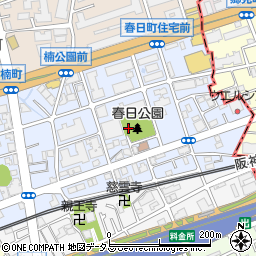 兵庫県芦屋市春日町13周辺の地図