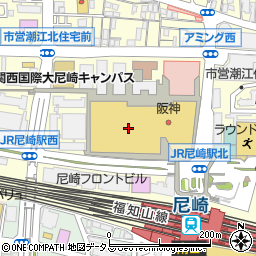 ハン六尼崎店周辺の地図