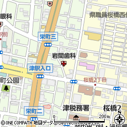 三重県津市桜橋2丁目137周辺の地図