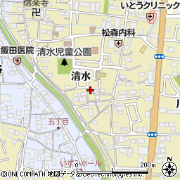 京都府木津川市木津清水126-27周辺の地図