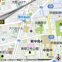 アルメックス大阪支店周辺の地図