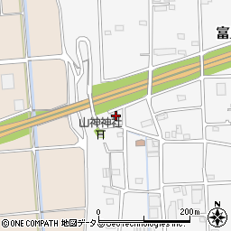 静岡県磐田市富丘387-1周辺の地図