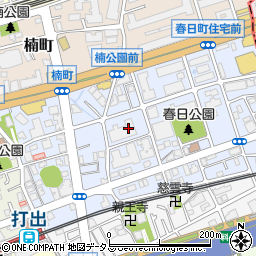 兵庫県芦屋市春日町9周辺の地図