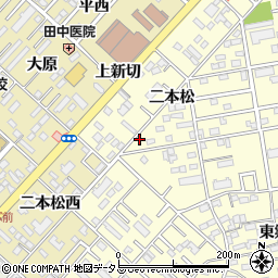 愛知県豊橋市草間町二本松61-6周辺の地図