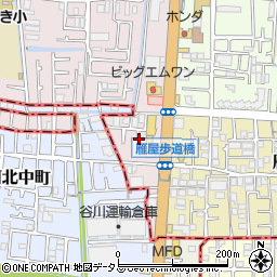 大阪府四條畷市雁屋西町周辺の地図