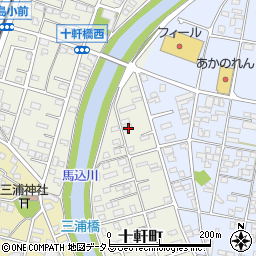 静岡県浜松市中央区十軒町594周辺の地図