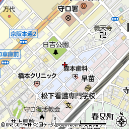 大阪府守口市祝町5周辺の地図