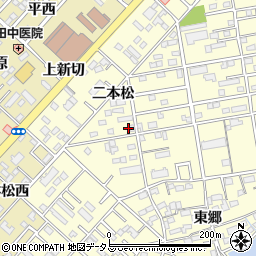 愛知県豊橋市草間町二本松64-4周辺の地図