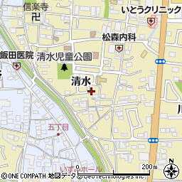 京都府木津川市木津清水126-28周辺の地図