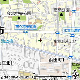 兵庫県尼崎市西立花町3丁目15-5周辺の地図